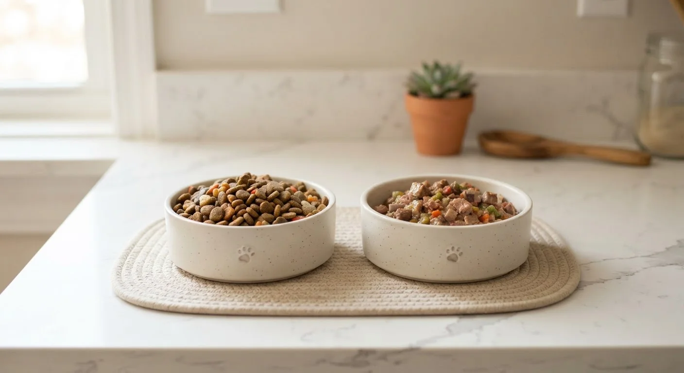 Dry Kibble vs. Wet Food: Nutritional Trade-offs for Dogs and Cats