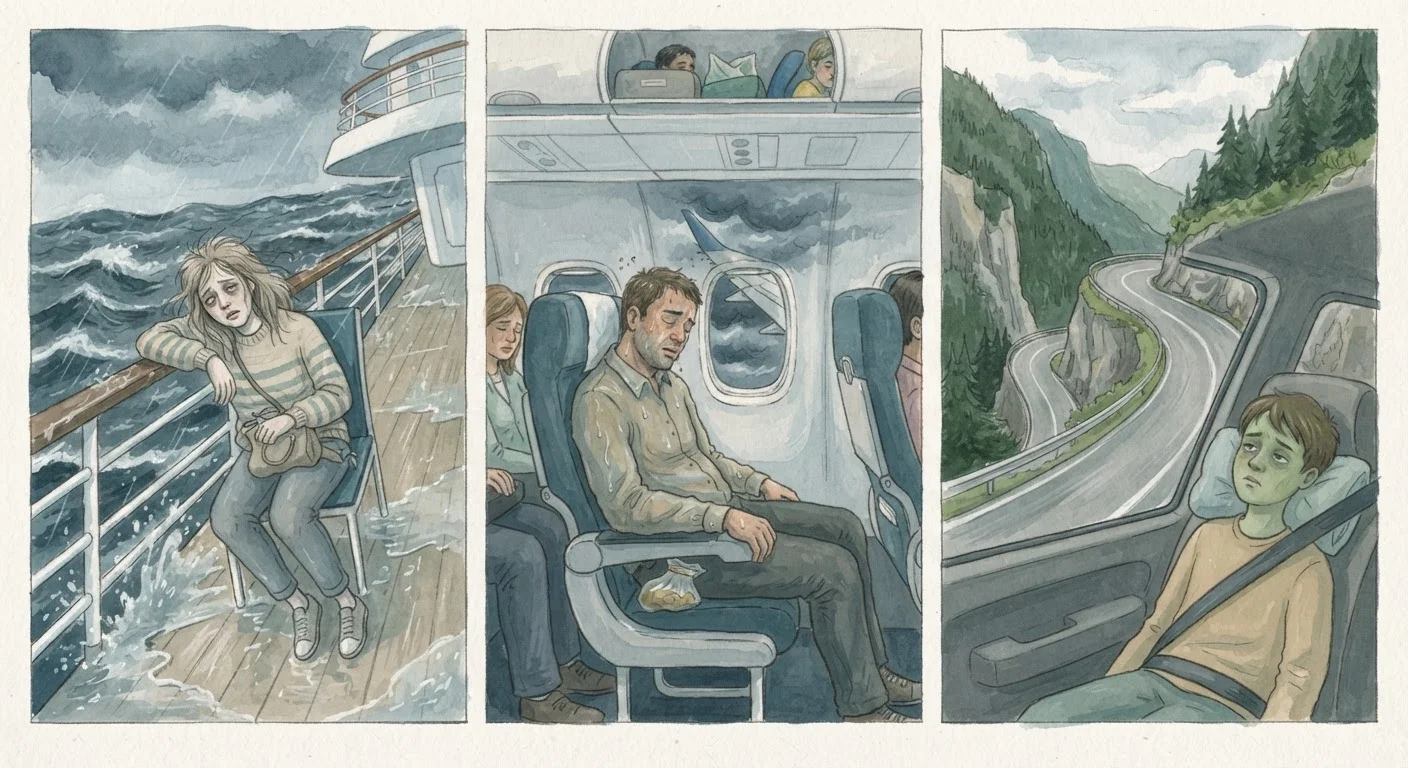 Motion Sickness Across Different Types of Travel