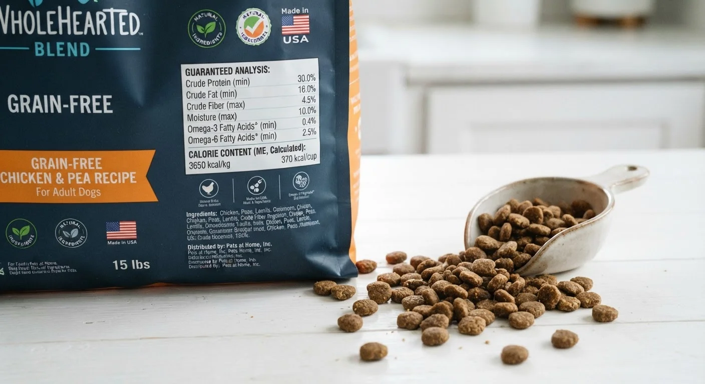 Reading the Guaranteed Analysis Panel on Pet Food