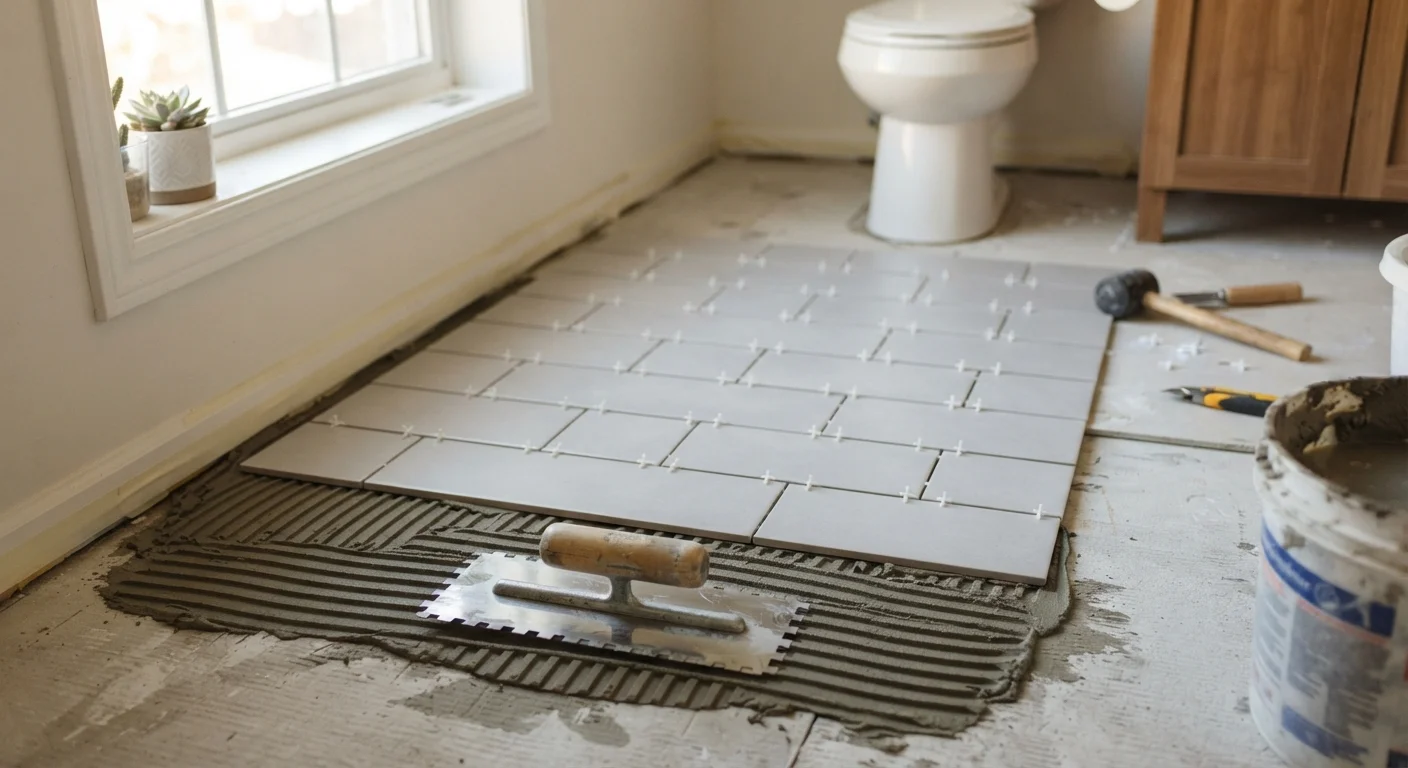 Tiling a Bathroom Floor: Laying It Right the First Time