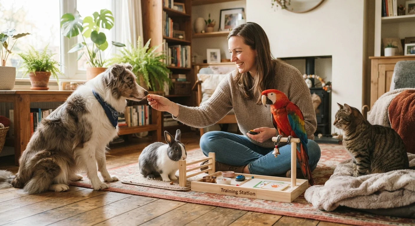 Training Across Species: Dogs, Cats, Birds, and Small Mammals Compared