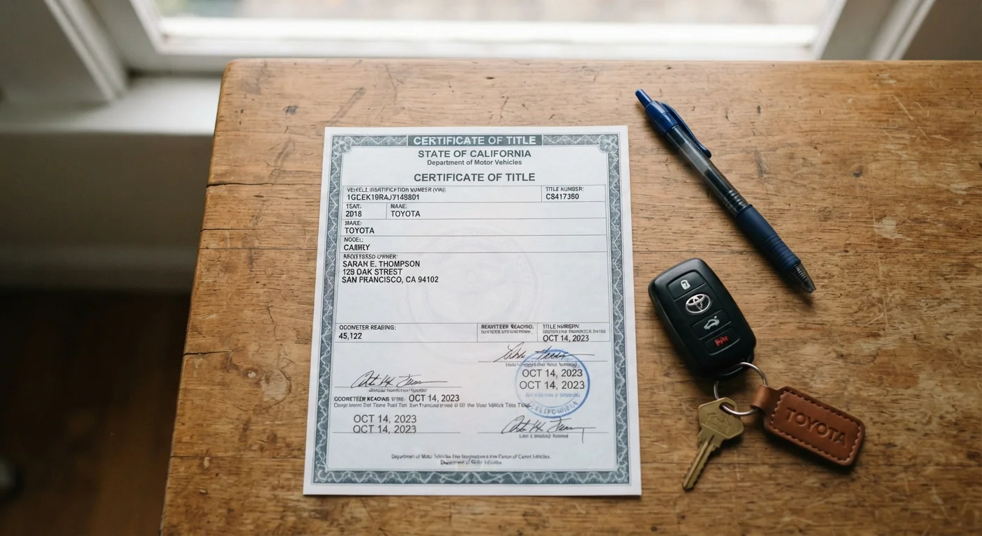 Transferring a Car Title: A Step-by-Step Walkthrough