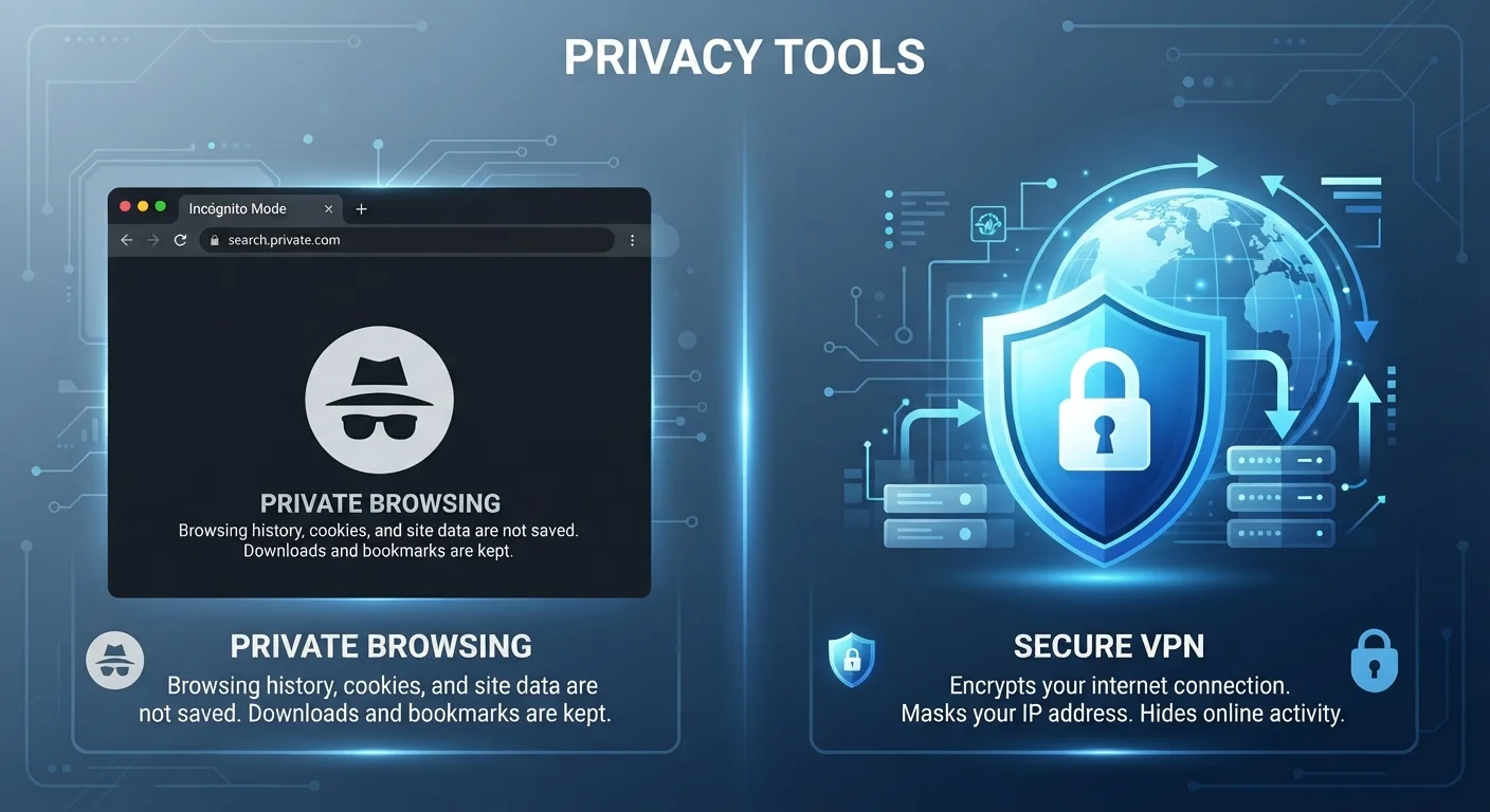 VPN vs. Private Browsing: Two Tools That Do Very Different Things